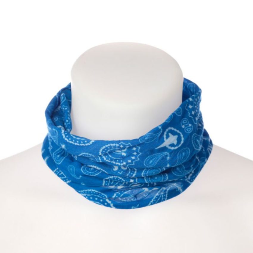 Blue Tube Scarf Bandana