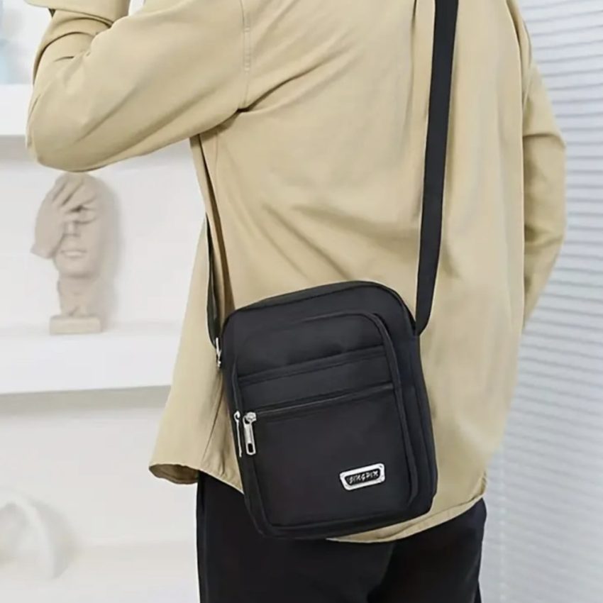 Black Shoulder Man's Bag