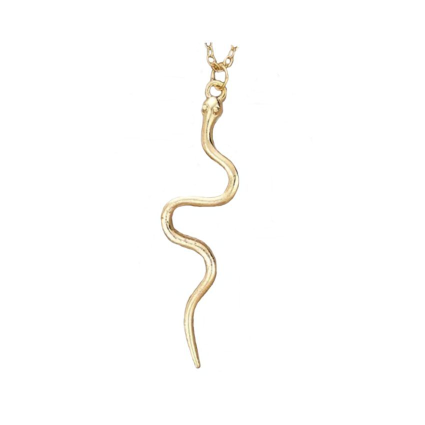 Necklace Golden Minimalist Snake Pendant