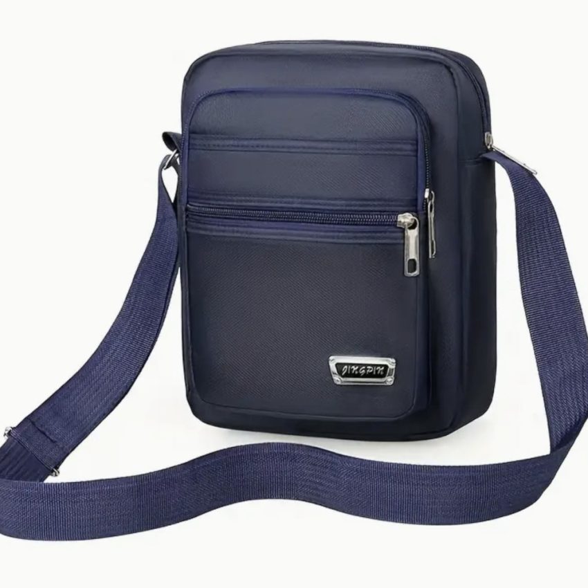 Blue Shoulder Man's Bag