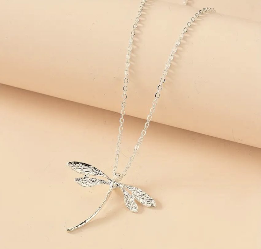 Necklace Silver Dragonfly Pendant