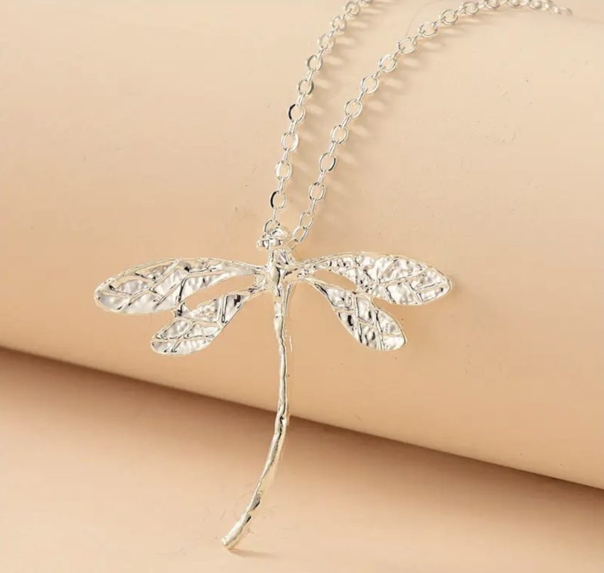 Necklace Silver Dragonfly Pendant