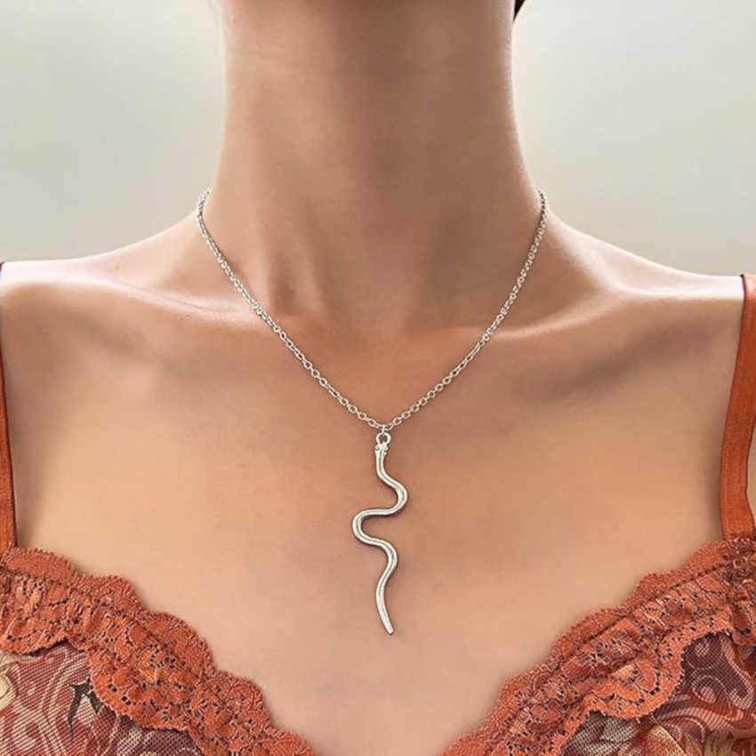 Silver Minimalist Snake Necklace