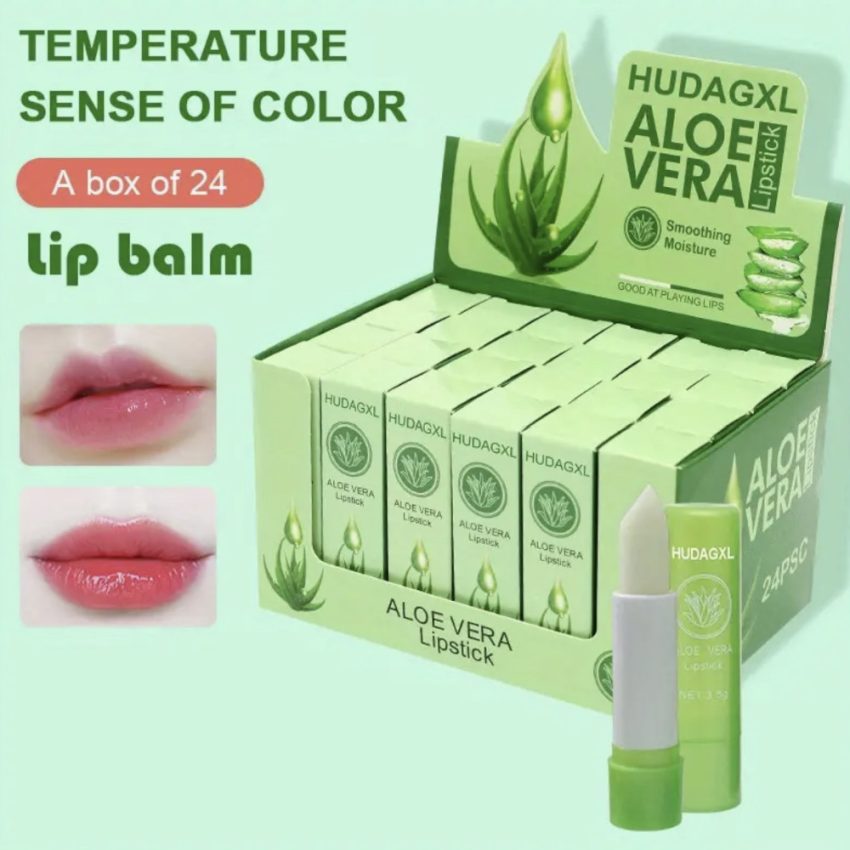 Color-Changing Aloe Vera Lip Balm Lipstick