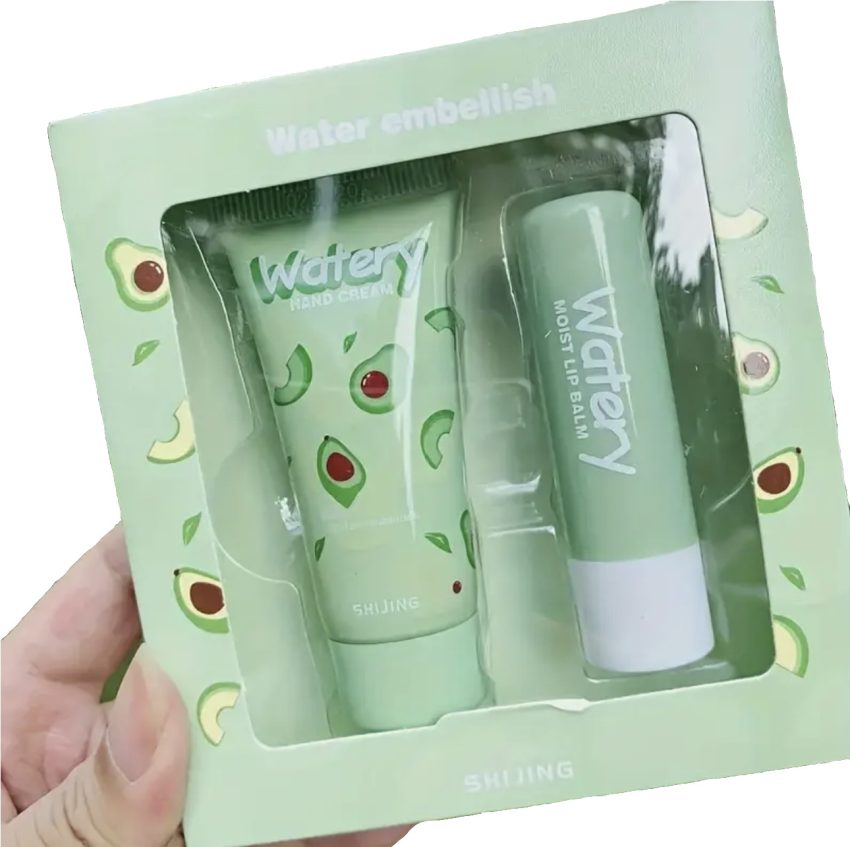 Avocado Lip Balm And Hand Cream Set