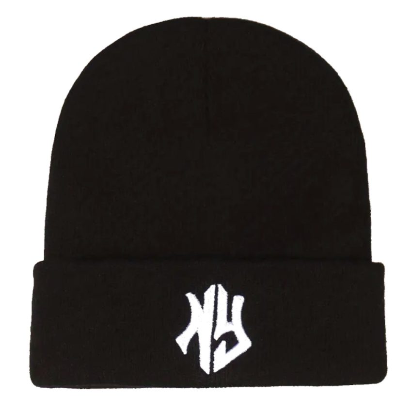 NY Stylish Embroidered Unisex Black Beanie Hat