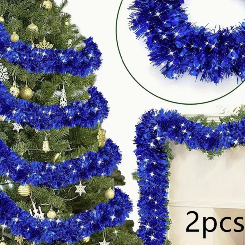 2 x 2m -Pack Dense Garlands (Blue)