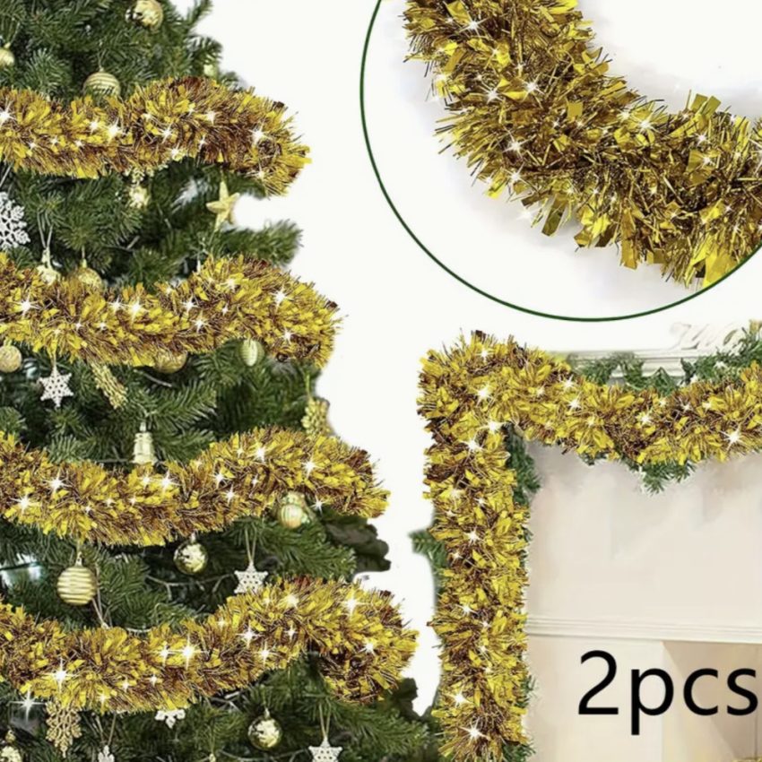 2 x 2m -Pack Dense Garlands (Yellow)