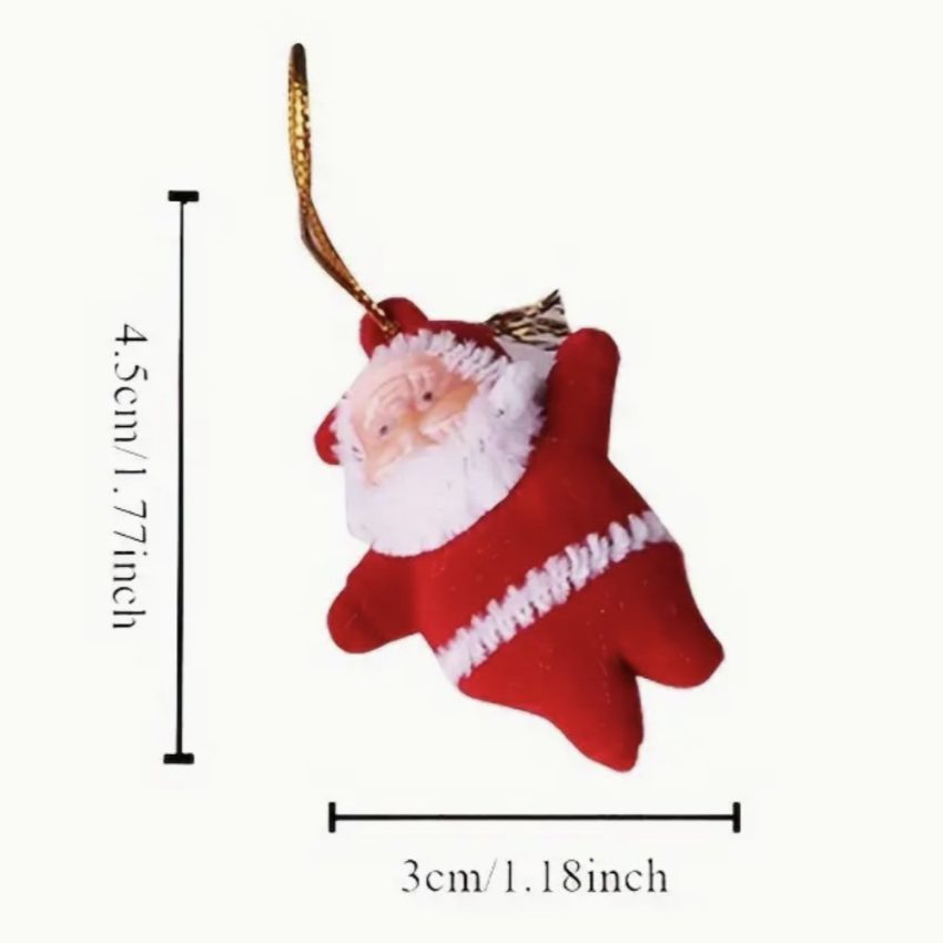 Santa Claus Ornaments, Tree Decorations (classic red colour)