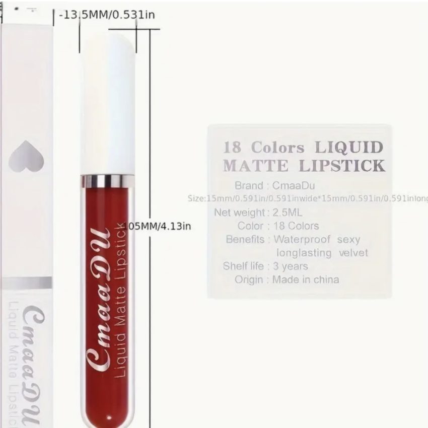 CmaaDU Liquid Matte Lipstick - Style 08