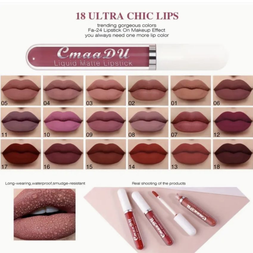 CmaaDU Liquid Matte Lipstick - Style 08