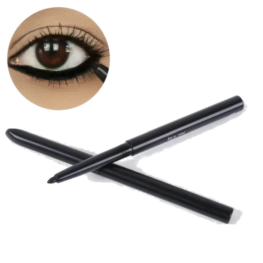 Waterproof & Sweat-Proof Retractable Black Eyeliner Pencils